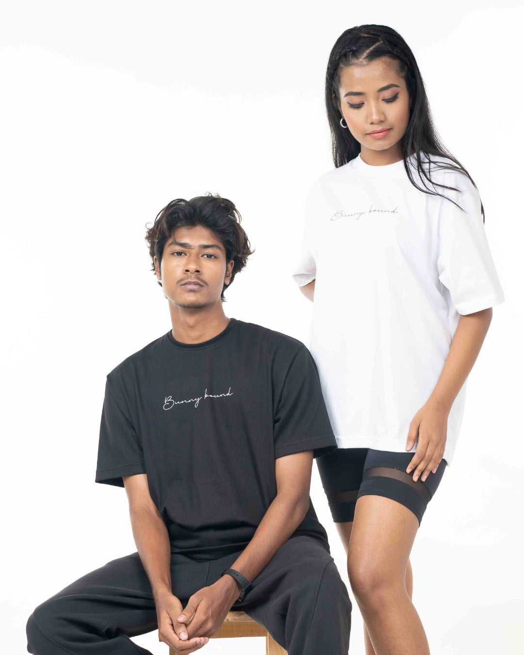 Unisex organic ribbed neck t-shirt