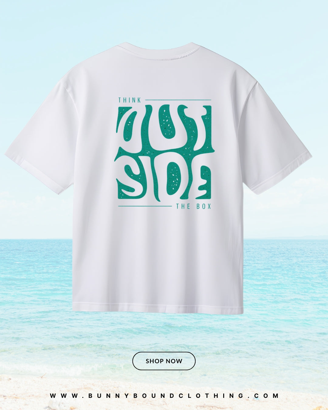 THINK OUTSIDE THE BOX OVERSIZED TEE