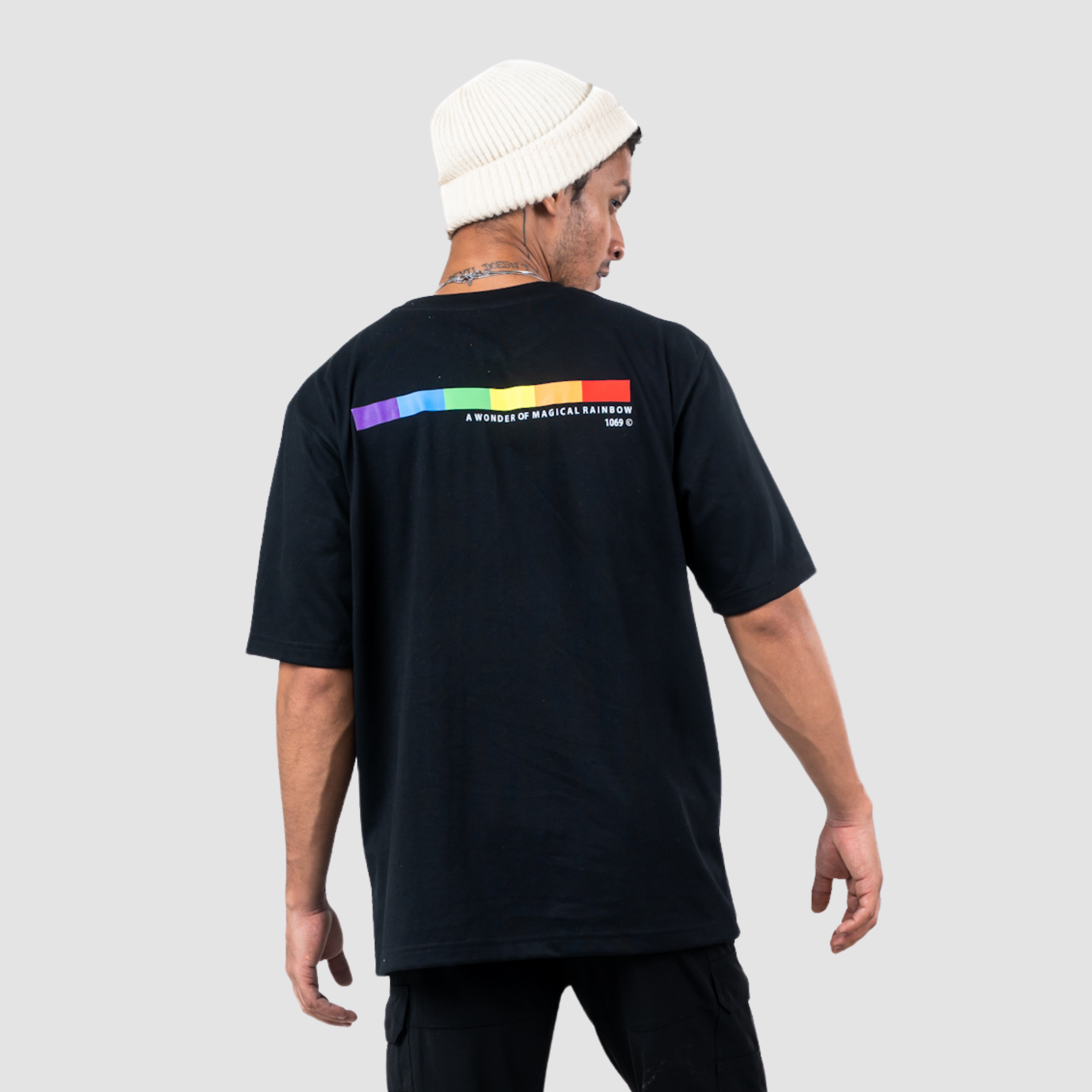 MAGIC RAINBOW OVERSIZED TEE