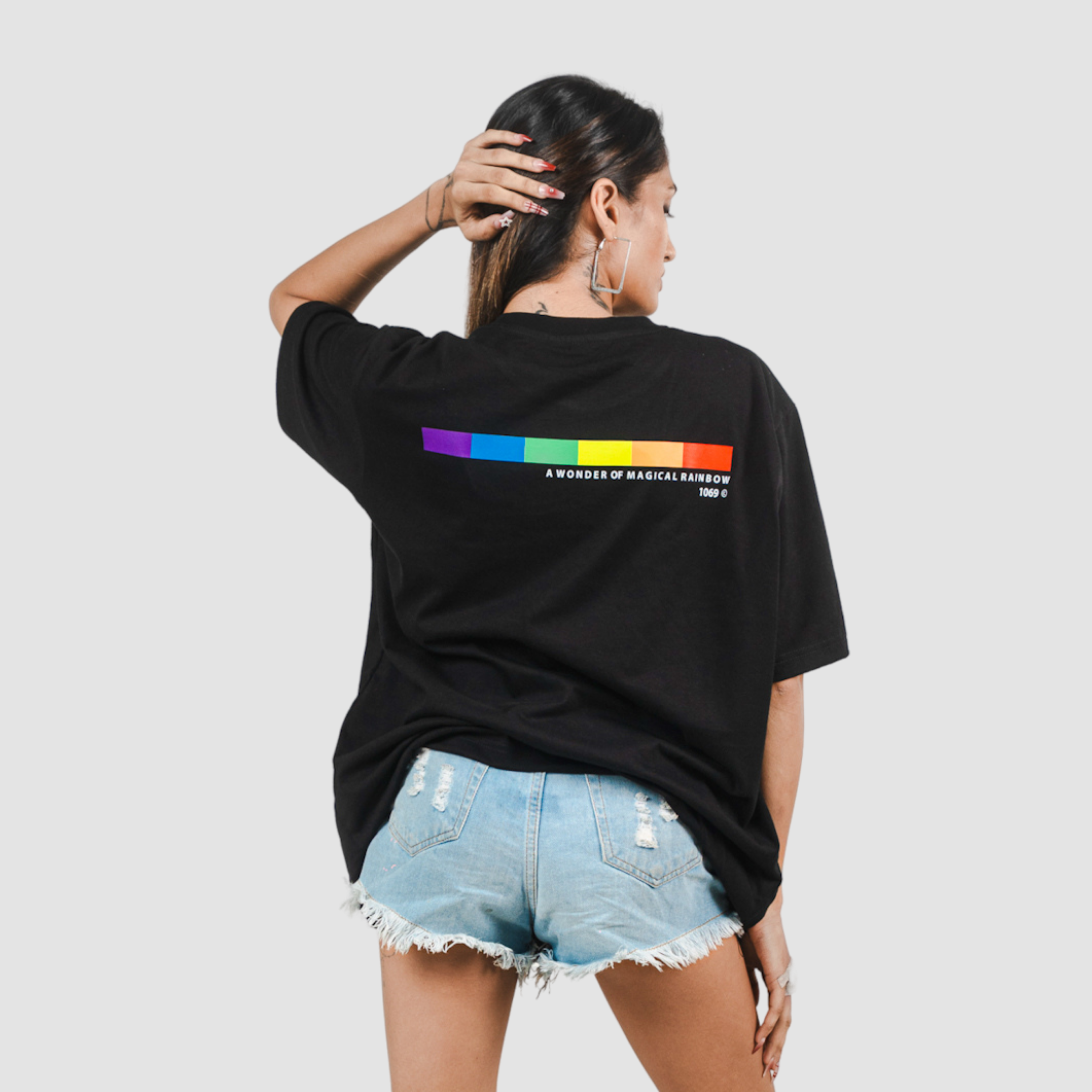 MAGIC RAINBOW OVERSIZED TEE