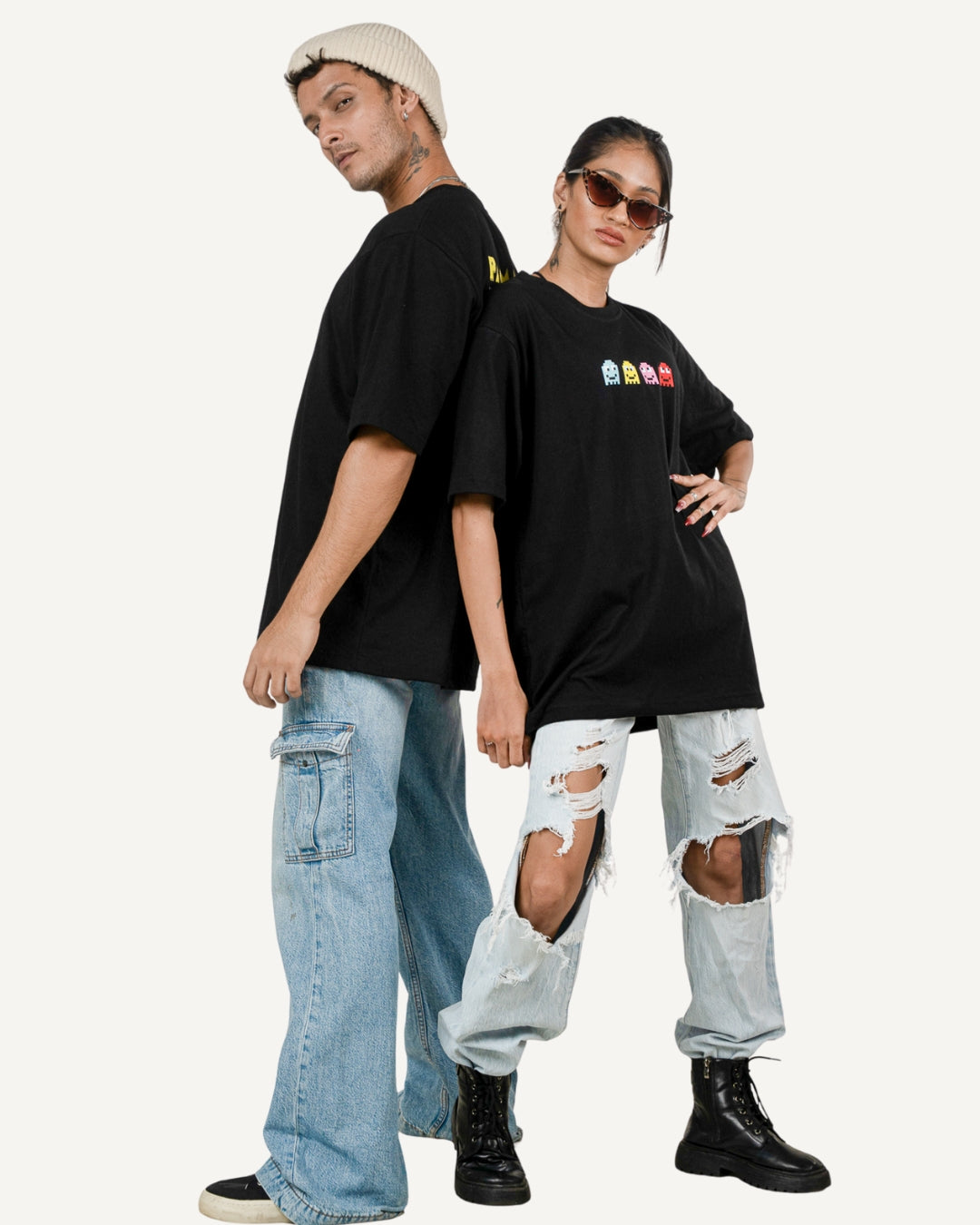 PAC MAN GRAPHIC OVERSIZED TEE