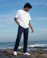 SRI LANKA OVERSIZED WHITE GRAPHIC TEE