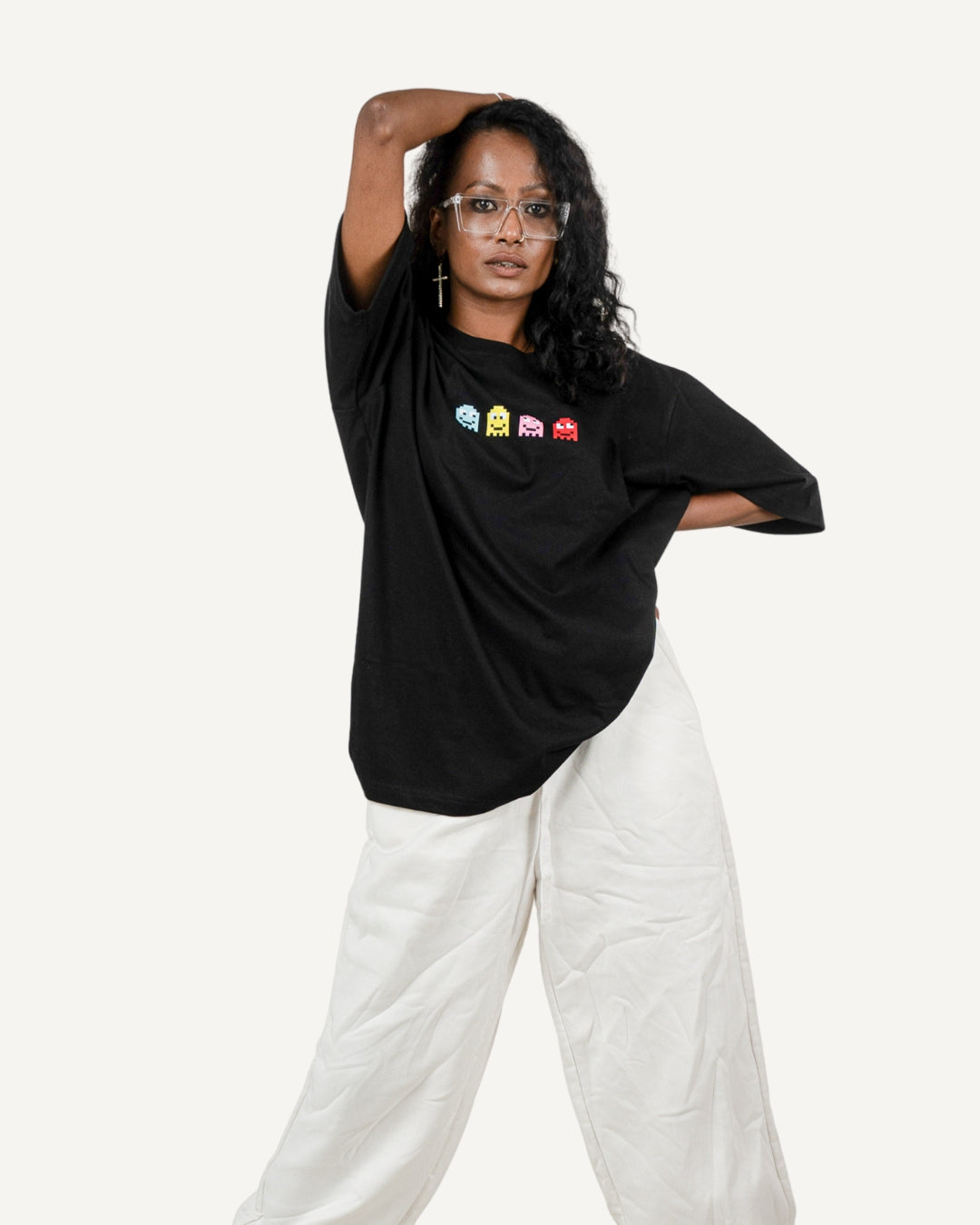 PAC MAN GRAPHIC OVERSIZED TEE