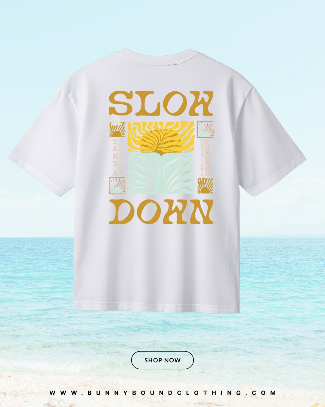 SLOW DOWN GRAPHIC OVERSIZED TEE