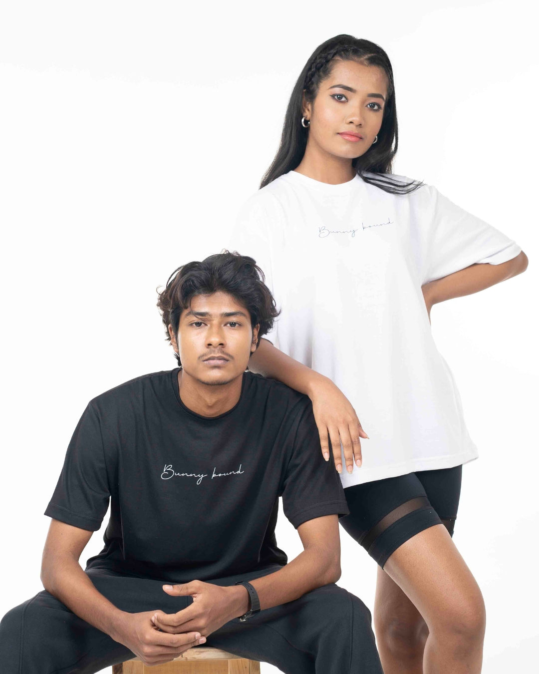 Unisex organic ribbed neck t-shirt