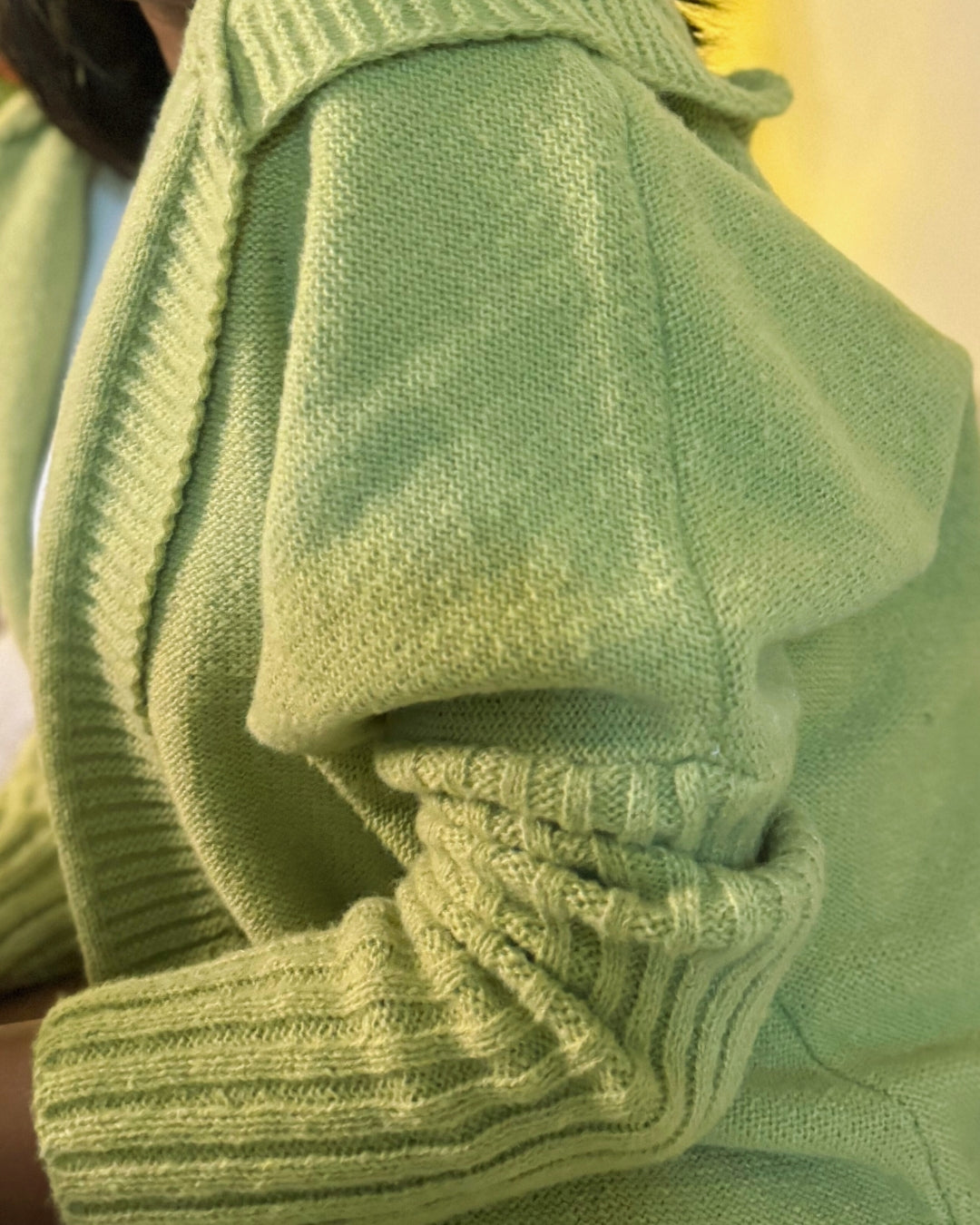 Knitted Hooded Cardigan